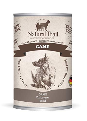 5x400g + 400g GRATIS Natural Trail Wild Monoprotein Nassfutter Getreidefrei Hund Single Protein von NATURAL TRAIL