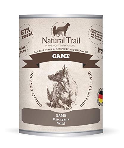 5x800g + 800g GRATIS Natural Trail Wild Monoprotein Nassfutter Getreidefrei Hund Single Protein von NATURAL TRAIL