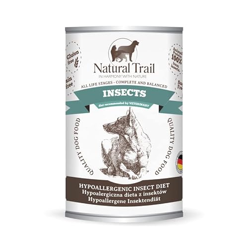 Natural Trail Trail Natural Dog Nassfutter für Hunde Dose 350g Insekten, 1 Stück (1er Pack) von NATURAL TRAIL