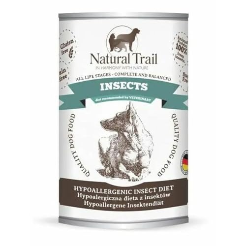 Natural Trail Trail Natural Dog Nassfutter für Hunde Dose 350g Insekten, 1 Stück (1er Pack) von NATURAL TRAIL