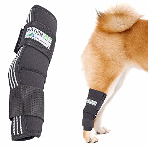 Nature Pet Sprunggelenk Schutz Bandage 165° Winkel für Hunde/Tarsalgelenk Bandage für Hunde (M) von Nature Pet