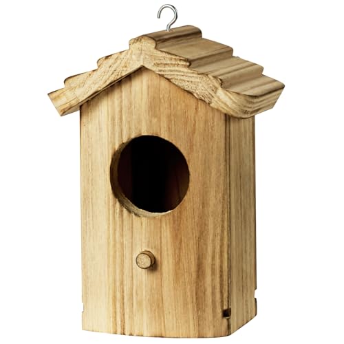 NATUREYLWL Kolibri-Haus, Vogelhaus aus Holz für den Außenbereich, hängendes Vogelnest für Kolibris, Blauvögel, Finken, Kardinäle, natürliches Massivholz, leicht zu reinigen und langlebiges Design NATUREYLWL Kolibri-Haus, Vogelhaus aus Holz für den Außenbereich, hängendes Vogelnest für Kolibris, Blauvögel, Finken, Kardinäle, natürliches Massivholz, leicht zu reinigen und langlebiges Design von NATUREYLWL