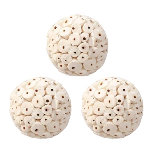 NAUZE Natürliche Sola-Kugeln zum Aufhängen, weicher Sola-Ball, Schnabel, Kauspielzeug, Futterspielzeug, Papageienspielzeug für Sittiche, Mynah, Wellensittiche, Liebe, Vögel, Hamster, Kaninchen, 3 NAUZE Natürliche Sola-Kugeln zum Aufhängen, weicher Sola-Ball, Schnabel, Kauspielzeug, Futterspielzeug, Papageienspielzeug für Sittiche, Mynah, Wellensittiche, Liebe, Vögel, Hamster, Kaninchen, 3 von NAUZE