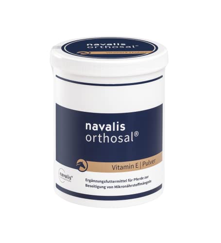 navalis orthosal® Vitamin E | 750 g | Ergänzungsfuttermittel für Pferde mit Vitamin E-Mangel | Kann dabei helfen den Stoffwechsel und das Immunsystem zu unterstützen von NAVALIS Nutraceuticals