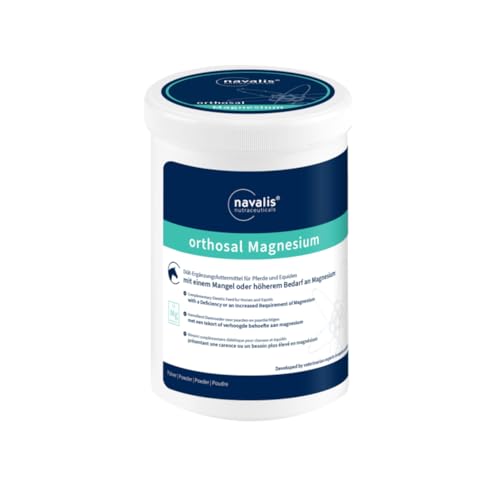 Navalis orthosal Magnesium Horse | 1 kg | Ergänzungsfuttermittel für Pferde | Kann Stress reduzieren | Zur Unterstützung von Nerven- und Muskelstoffwechsel | ADMR-konform von NAVALIS Nutraceuticals