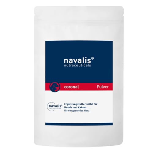 navalis Coronal Dog Pulver | 120 g | Ergänzungsfuttermittel für Hunde mit Mikronährstoffen | Kann dabei helfen, das Herz-Kreislauf-System zu verbessern von NAVALIS Nutraceuticals