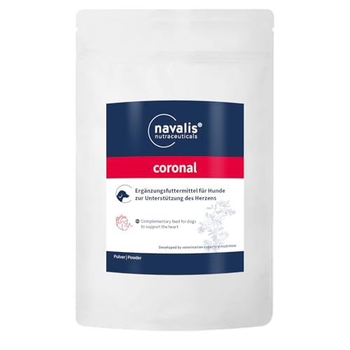 navalis Coronal Dog Pulver | 120 g | Ergänzungsfuttermittel für Hunde mit Mikronährstoffen | Kann dabei helfen, das Herz-Kreislauf-System zu verbessern von NAVALIS Nutraceuticals