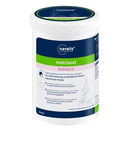navalis metrasal Balance Pellets | 1 kg | Ergänzungsfuttermittel für Stuten | Zur Unterstützung des hormonellen Gleichgewichts | Mit Mönchspfeffer, Ashwagandha & Weihrauch von NAVALIS Nutraceuticals