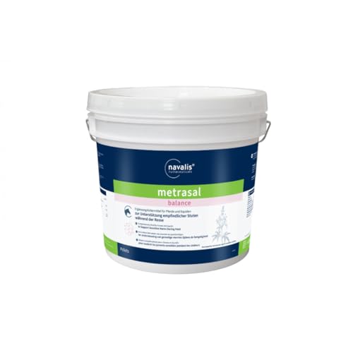 navalis metrasal Balance Pellets | 2,5 kg | Ergänzungsfuttermittel für Stuten | Zur Unterstützung des hormonellen Gleichgewichts | Mit Mönchspfeffer, Ashwagandha & Weihrauch von NAVALIS Nutraceuticals