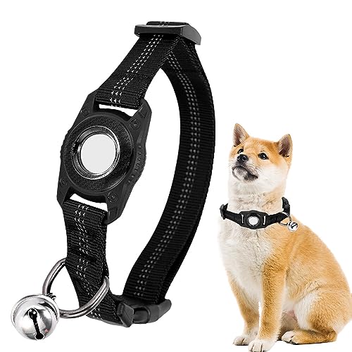 NAVESO Hundehalsband Air-Tag Wasserdicht, Taktisches Airtag Hundehalsband mit Leine, Hartem PC Air-Tag Halterungsgehäuse für Kleine & Große Hunde NAVESO Hundehalsband Air-Tag Wasserdicht, Taktisches Airtag Hundehalsband mit Leine, Hartem PC Air-Tag Halterungsgehäuse für Kleine & Große Hunde von NAVESO