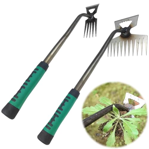 NAVESO 2 Stück Unkrautstecher Edelstahl, Hand Unkrautstecher, Unkraut Entferner Gerät, Unkrautstecher mit Stiel, löwenzahnstecher, Manueller Weeder für Graben, Jäten, Lösen NAVESO 2 Stück Unkrautstecher Edelstahl, Hand Unkrautstecher, Unkraut Entferner Gerät, Unkrautstecher mit Stiel, löwenzahnstecher, Manueller Weeder für Graben, Jäten, Lösen von NAVESO