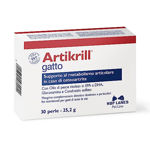 Artikrill Gatto – Katze gegen Entzündungen, Gelenk, 30 Perlen von NBF Lanes