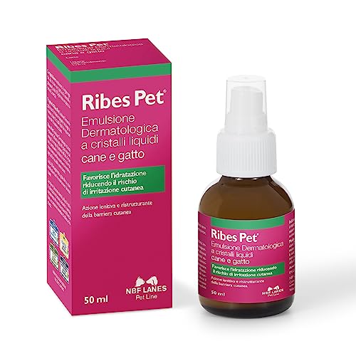 NBF Lanes | Ribes Pet Dermatologische Emulsion mit Flüssigkristallen für Hund und Katze, 50 ml, fördert die Flüssigkeitszufuhr und reduziert das Risiko von Hautreizungen von NBF Lanes
