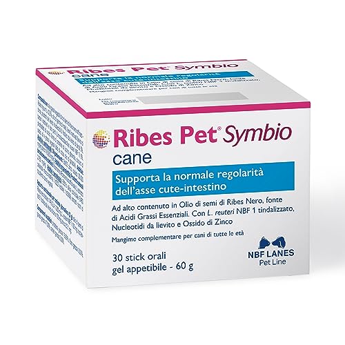 NBF Lanes | Johannisbeere Pet Symbio Hund, Appetable Gel 30 Beutel à 2g, unterstützt die normale Regelmäßigkeit der Haut-Darm-Achse von NBF Lanes
