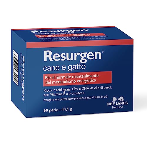 RESURGEN 60 PERLEN - Normalisiert den Stoffwechsel und verbessert die Muskulatur von Hunden und Katzen. von NBF Lanes