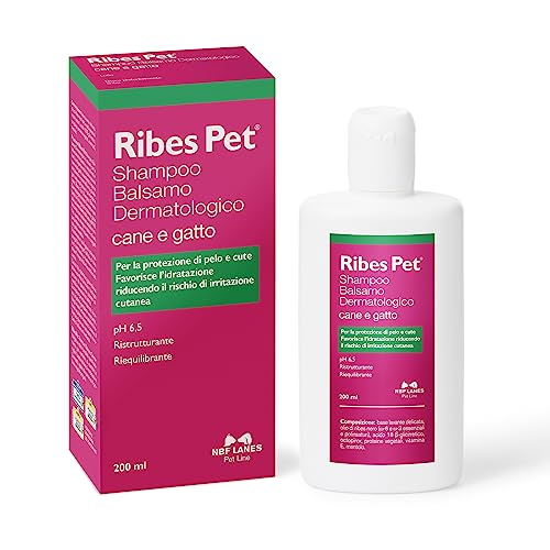 NBF Lanes | Ribes Pet Hautpflege, für Hund und Katze, 200 ml, zum Schutz von Fell und Haut, pH 6,5, Restrukturierend, ausgleichend von NBF Lanes