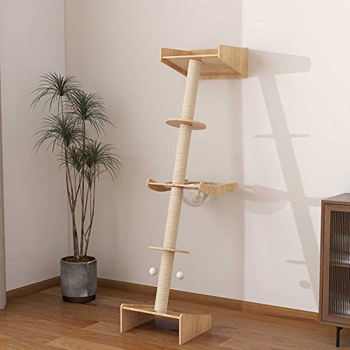 190cm Hoch Kratzbaum, Zum Anlehnen An Die Wand Katzen-kletterturm, Mit Baumelnder Ball, Für Indoor-Katzen/kätzchen Mittelgroßer Katzen 190cm Hoch Kratzbaum, Zum Anlehnen An Die Wand Katzen-kletterturm, Mit Baumelnder Ball, Für Indoor-Katzen/kätzchen Mittelgroßer Katzen von NBVNBV