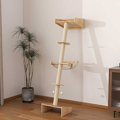 190cm Hoch Kratzbaum, Zum Anlehnen An Die Wand Katzen-kletterturm, Mit Baumelnder Ball, Für Indoor-Katzen/kätzchen Mittelgroßer Katzen 190cm Hoch Kratzbaum, Zum Anlehnen An Die Wand Katzen-kletterturm, Mit Baumelnder Ball, Für Indoor-Katzen/kätzchen Mittelgroßer Katzen von NBVNBV