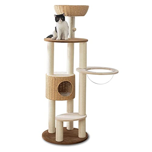 Kratzbaum Für Große Katzen, Handgewebter Kratzbaum, Mehrstufig Moderner Cat Tower, Natur Sisal Katzenbaum Katzenkratzbaum, Für Indoor-Katzen/kätzchen Mittelgroßer Katzen Kratzbaum Für Große Katzen, Handgewebter Kratzbaum, Mehrstufig Moderner Cat Tower, Natur Sisal Katzenbaum Katzenkratzbaum, Für Indoor-Katzen/kätzchen Mittelgroßer Katzen von NBVNBV