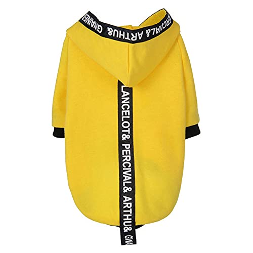 Mode Hunde Hoodies Haustierkleidung für Hunde Kleidung Hundepullover Haustier Overalls für Hunde Mantel Jacken Haustiere Katzen Kleidung Haustiere Outfits,gelb,S von NC