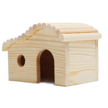 NCONCO Hamster Hütte Holz Hamster Bogen Haus Kleintier Holzhaus Hamster Versteck Hütte für kleine Tiere wie Maus oder Gerbils von NCONCO