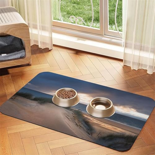 Beach Dunes Print Pet Feeding Mat For Dogs & Cats Absorbent Waterproof Dog Food Mat Non-Slip Pet Bowl Placemat Quick Dry Floor Protector Leather Tablecloth Beach Dunes Print Pet Feeding Mat For Dogs & Cats Absorbent Waterproof Dog Food Mat Non-Slip Pet Bowl Placemat Quick Dry Floor Protector Leather Tablecloth von NDDCEDEW