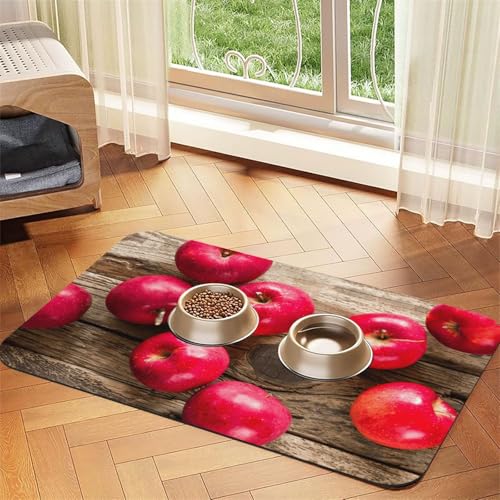 Fruits On Wood Print Pet Feeding Mat For Dogs & Cats Absorbent Waterproof Dog Food Mat Non-Slip Pet Bowl Placemat Quick Dry Floor Protector Leather Tablecloth Fruits On Wood Print Pet Feeding Mat For Dogs & Cats Absorbent Waterproof Dog Food Mat Non-Slip Pet Bowl Placemat Quick Dry Floor Protector Leather Tablecloth von NDDCEDEW