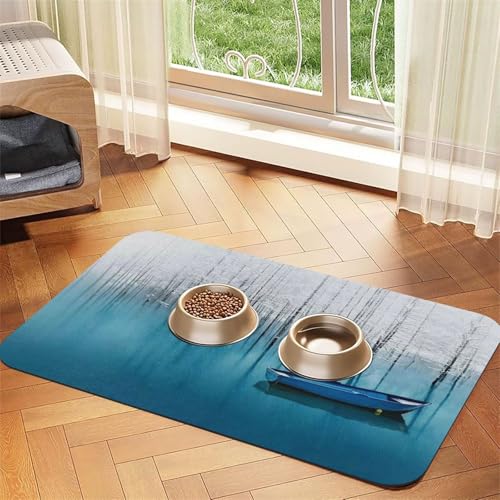 Futtermatte für Hunde und Katzen, saugfähig, wasserdicht, rutschfest, schnell trocknend, Bodenschutz, Ledertischdecke Futtermatte für Hunde und Katzen, saugfähig, wasserdicht, rutschfest, schnell trocknend, Bodenschutz, Ledertischdecke von NDDCEDEW