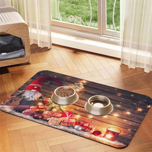 Gnomes Santa Print Pet Feeding Mat For Dogs & Cats Absorbent Waterproof Dog Food Mat Non-Slip Pet Bowl Placemat Quick Dry Floor Protector Leather Tablecloth Gnomes Santa Print Pet Feeding Mat For Dogs & Cats Absorbent Waterproof Dog Food Mat Non-Slip Pet Bowl Placemat Quick Dry Floor Protector Leather Tablecloth von NDDCEDEW