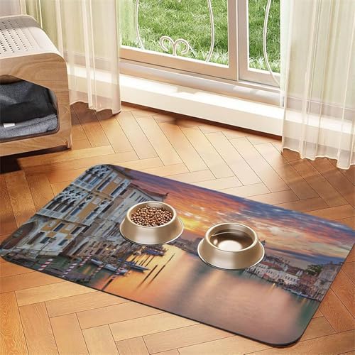 Grand C Print Pet Feeding Mat For Dogs & Cats Absorbent Waterproof Dog Food Mat Non-Slip Pet Bowl Placemat Quick Dry Floor Protector Leather Tablecloth Grand C Print Pet Feeding Mat For Dogs & Cats Absorbent Waterproof Dog Food Mat Non-Slip Pet Bowl Placemat Quick Dry Floor Protector Leather Tablecloth von NDDCEDEW