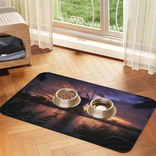 Lakeside At Sunset Print Pet Feeding Mat for Dogs & Cats Absorbent Waterproof Dog Food Mat Non-Slip Pet Bowl Placemat Quick Dry Floor Protector Leather Tablecloth Lakeside At Sunset Print Pet Feeding Mat for Dogs & Cats Absorbent Waterproof Dog Food Mat Non-Slip Pet Bowl Placemat Quick Dry Floor Protector Leather Tablecloth von NDDCEDEW
