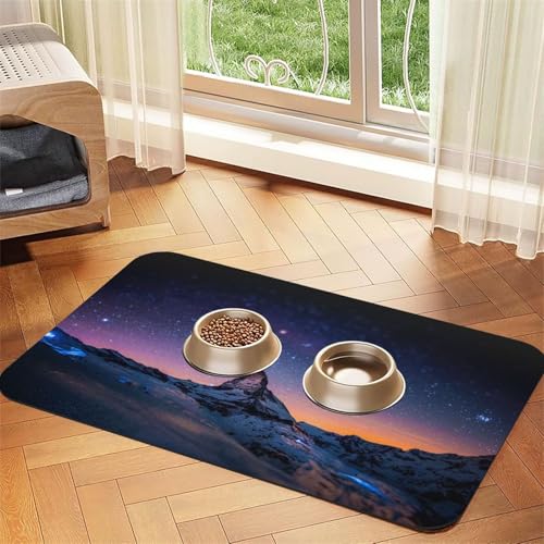 Plateau At Night Print Pet Feeding Mat For Dogs & Cats Absorbent Waterproof Dog Food Mat Non-Slip Pet Bowl Placemat Quick Dry Floor Protector Leather Tablecloth Plateau At Night Print Pet Feeding Mat For Dogs & Cats Absorbent Waterproof Dog Food Mat Non-Slip Pet Bowl Placemat Quick Dry Floor Protector Leather Tablecloth von NDDCEDEW
