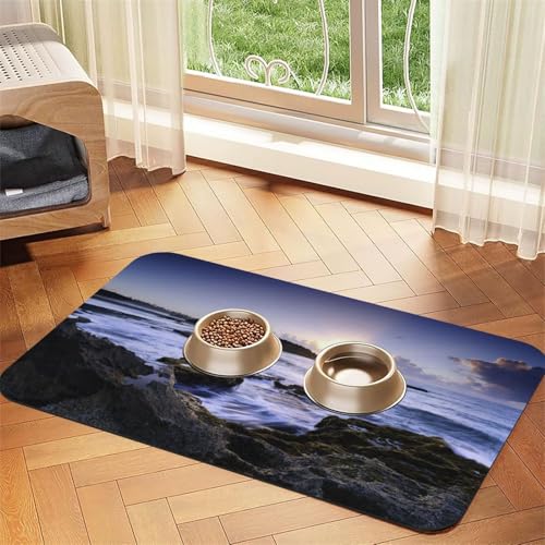 Puerto Rico Beach Print Pet Feeding Mat For Dogs & Cats Absorbent Waterproof Dog Food Mat Non-Slip Pet Bowl Placemat Quick Dry Floor Protector Leather Tablecloth Puerto Rico Beach Print Pet Feeding Mat For Dogs & Cats Absorbent Waterproof Dog Food Mat Non-Slip Pet Bowl Placemat Quick Dry Floor Protector Leather Tablecloth von NDDCEDEW