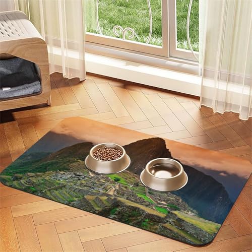 Village On The Top Of The Hill Print Pet Feeding Mat For Dogs & Cats Absorbent Waterproof Dog Food Mat Non-Slip Pet Bowl Placemat Quick Dry Floor Protector Leather Tablecloth Village On The Top Of The Hill Print Pet Feeding Mat For Dogs & Cats Absorbent Waterproof Dog Food Mat Non-Slip Pet Bowl Placemat Quick Dry Floor Protector Leather Tablecloth von NDDCEDEW