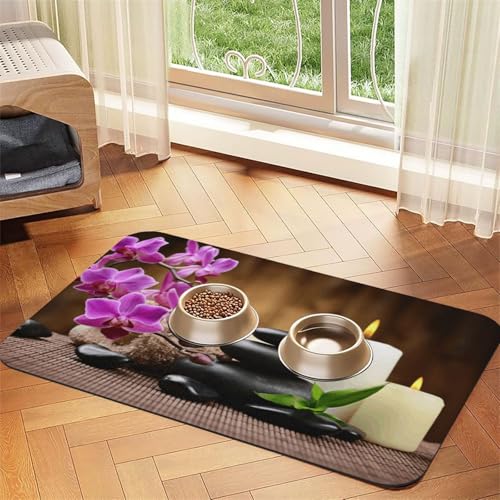 Zen Stone Print Pet Feeding Mat For Dogs & Cats Absorbent Waterproof Dog Food Mat Non-Slip Pet Bowl Placemat Quick Dry Floor Protector Leather Tablecloth Zen Stone Print Pet Feeding Mat For Dogs & Cats Absorbent Waterproof Dog Food Mat Non-Slip Pet Bowl Placemat Quick Dry Floor Protector Leather Tablecloth von NDDCEDEW