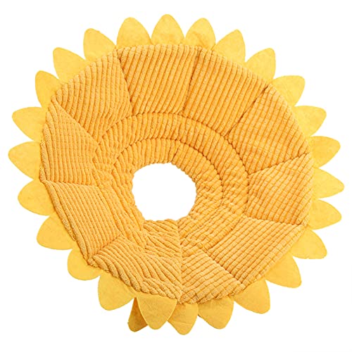 Hundekegel, Weicher Kegel Für Hunde nach Operationen, Sonnenblumenhalsband Zum Schutz Der Wiederherstellung, um zu Verhindern, DASS Haustiere Stiche(22-24cm) von NDNCZDHC