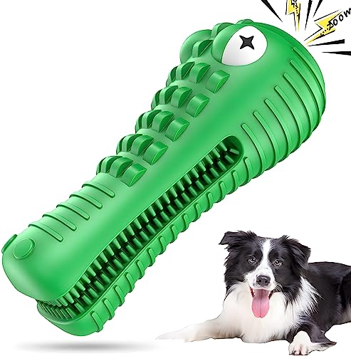 NECHAN Hundespielzeug für aggressive Kauer, Hundespielzeug für aggressive Kauer, Zahnreinigung, Deutscher Schäferhund, Golden Retriever, Labrador und Huskies (grün) von NECHAN