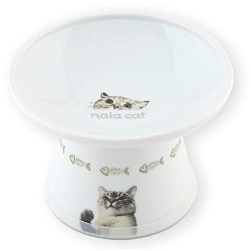 NECO ICHI Cats First Necoichi Extra breiter erhöhter Futternapf für Katzen (Nala Cat Limited Edition) von Necoichi