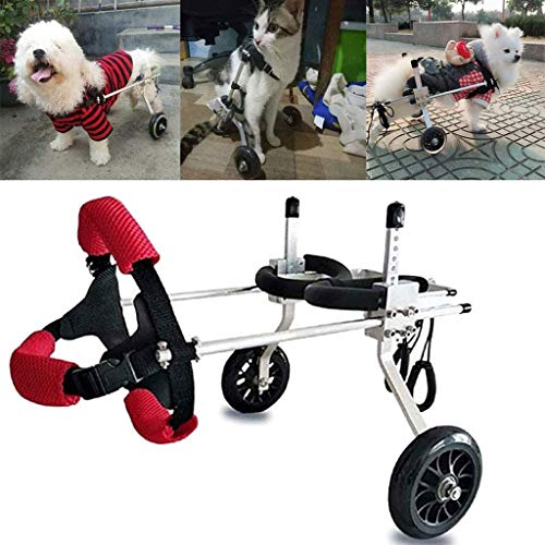 Hund Rollstuhl Mobilitätsgeschirr für Hunde, Hundewagen, Hintere Halterung Rollstuhl Verstellbarer Wagen Haustier Rollstuhl Hinterbeine Rehabilitation von NEDOES