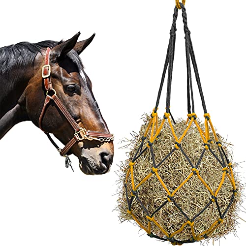 NEECONG Heunetz für Pferde, 78,7 cm, hängendes Heufutter-Beutel für Pferde, Stall, Paddock-Spielzeug, Spaß und Kapazität ist das Upgrade des hängenden Futterspielzeugs von NEECONG