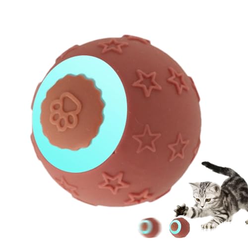 NEECS Smart Cat Ball, Smart Ball Katzenspielzeug - Automatischer Katzenball,Selbstbewegendes Katzenballspielzeug in 2 Modi für Hunde, Kleintiere, Katzen, Training und Spielen von NEECS