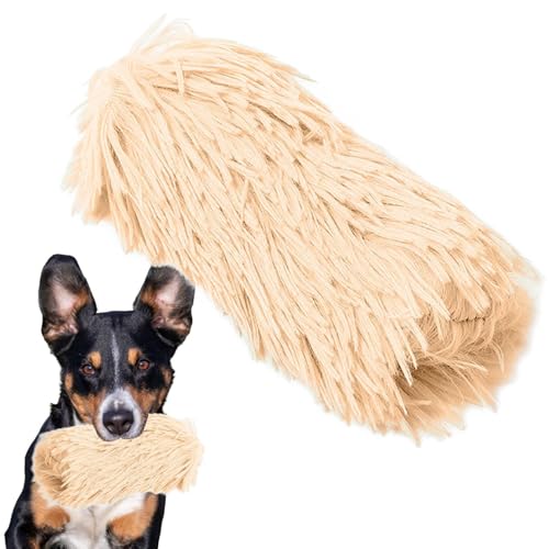 NEECS Welpe Plüschtier | Haustier Katze Hund Plushie Supplies Plüsch - Tragbares Kautrainingsspielzeug aus langem Plüsch mit Katzenminze für kleine, mittelgroße Hunde, Welpen, Haustiere, Katzen von NEECS