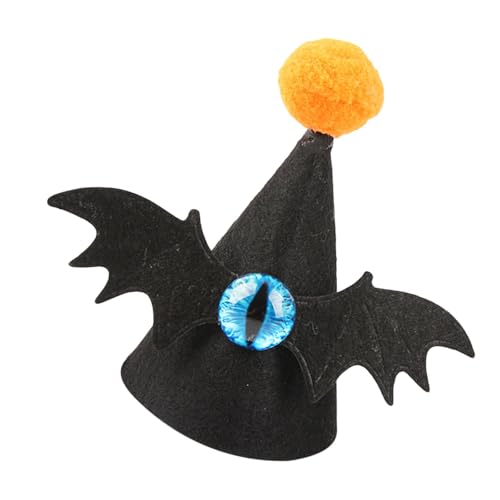 Halloween-Haustiermütze, Halloween-Mütze für Katze,Kreativer Fledermaushut für Haustier - Niedlicher Hundehut im Cartoon-Design, weicher Katzenhut im Fledermaus-Design für Halloween-Weihnachtsfeier fü Halloween-Haustiermütze, Halloween-Mütze für Katze,Kreativer Fledermaushut für Haustier - Niedlicher Hundehut im Cartoon-Design, weicher Katzenhut im Fledermaus-Design für Halloween-Weihnachtsfeier fü von NEFLUM