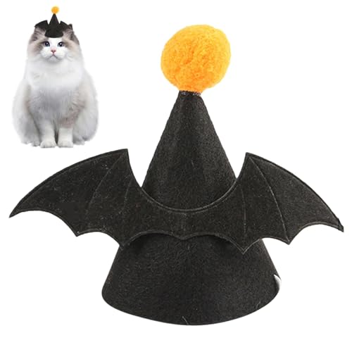 Halloween-Hundemütze, Halloween-Haustiermütze,Niedliche Fledermaus-Welpenmütze - Niedliche Katzenmütze für Halloween, Kätzchen-Halloween-Fledermaus-Hundemütze für Weihnachten, Geburtstag, Halloween Halloween-Hundemütze, Halloween-Haustiermütze,Niedliche Fledermaus-Welpenmütze - Niedliche Katzenmütze für Halloween, Kätzchen-Halloween-Fledermaus-Hundemütze für Weihnachten, Geburtstag, Halloween von NEFLUM