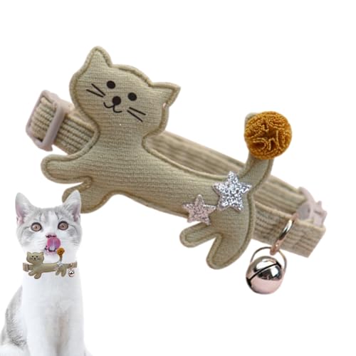Halsband für Katzen, Plüsch, separates Kätzchen-Halsband, verstellbar, bequem, niedlich, modisch, Haustierzubehör für Katze, Kätzchen, Welpen, Häschen Neflum von NEFLUM