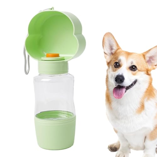 Hunde-Reiseflaschen, 400 ml, auslaufsicherer Outdoor-Trinknapf mit Futterbehälter, Haustier-Trinkzubehör für Picknick, Reisen, Camping, Wandern, Spazierengehen Neflum von NEFLUM
