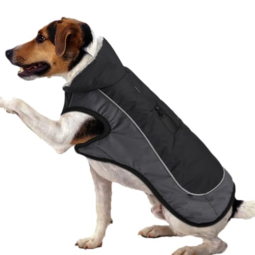Hundemantel für kaltes Wetter – warme Winterjacke, reflektierende Hunde-Schneejacke, Kleidung, Hundekleidung für große Hunde und Haustiere Neflum von NEFLUM