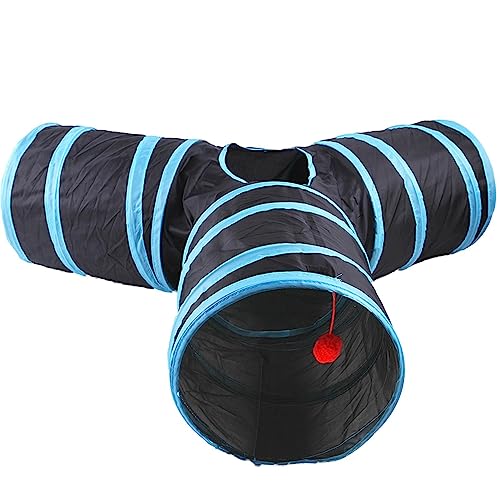 Katzenspielzeug-Tunnelnest - Katzen-Haustier-Innentunnel | Erweiterbarer Katzenzelt-Tunnel, gerades Kanalrohr-Spielzeug für Hunde, Kaninchen, kleine Haustiere, Meerschweinchen, drinnen Neflum Katzenspielzeug-Tunnelnest - Katzen-Haustier-Innentunnel | Erweiterbarer Katzenzelt-Tunnel, gerades Kanalrohr-Spielzeug für Hunde, Kaninchen, kleine Haustiere, Meerschweinchen, drinnen Neflum von NEFLUM
