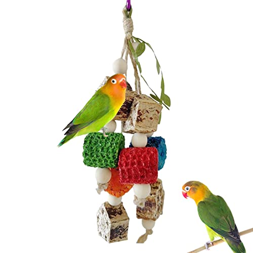 Kauspielzeug für große Vögel | Papageien-Futtersuche Shredder Toys Shred Hangings Futtersuche Spielzeug | Großes Vogelspielzeug für Vögel Aras Spielzeug Kakadu Spielzeug Afrikanische Graupapageien von NEFLUM