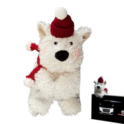 NEFLUM Auto-Plüsch-Dekoration, Hunde-Auto-Ornament - Weiches Hundespielzeug mit Hut fürs Auto,Auto-Innendekoration, Armaturenbrett-Zubehör für Auto und Rucksack, Hunde-Stoffspielzeug NEFLUM Auto-Plüsch-Dekoration, Hunde-Auto-Ornament - Weiches Hundespielzeug mit Hut fürs Auto,Auto-Innendekoration, Armaturenbrett-Zubehör für Auto und Rucksack, Hunde-Stoffspielzeug von NEFLUM